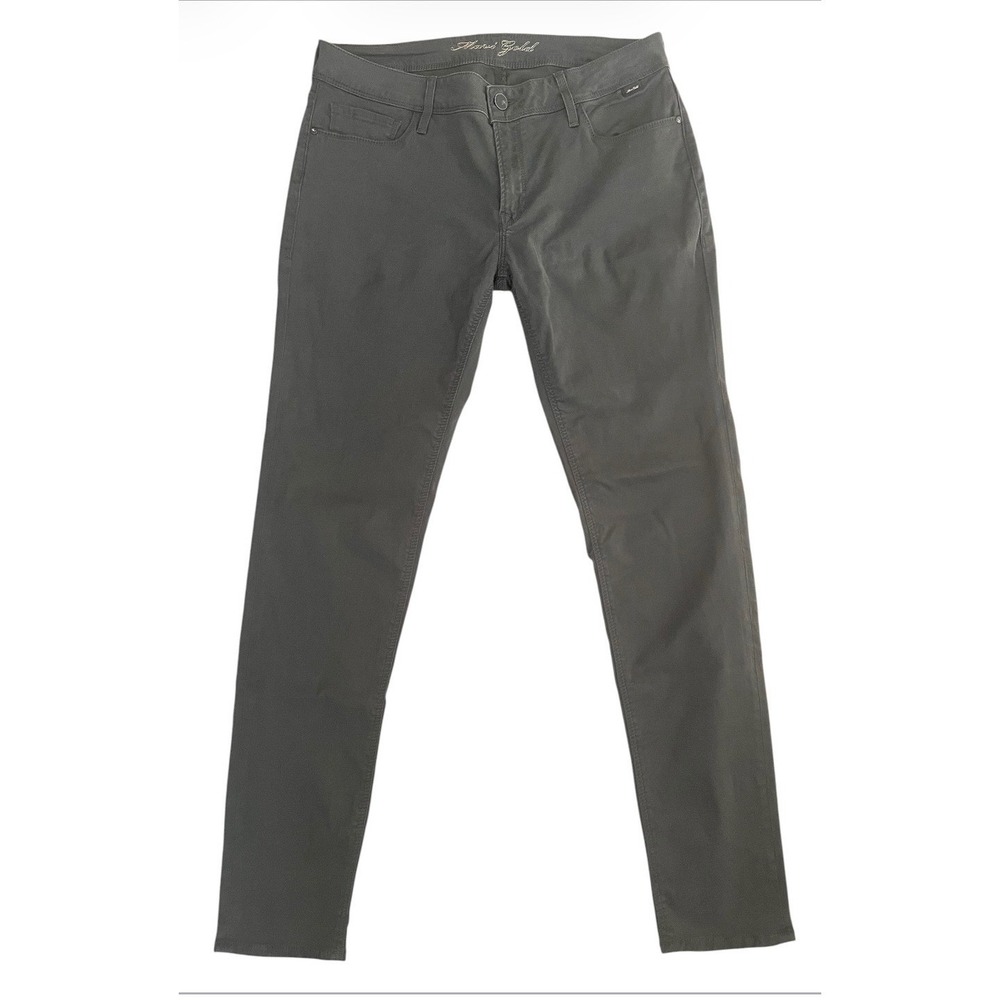 Mavi Gold Alexa Skinny Jeans Womens 32/32 Dark Olive Grey Sateen Stretch Pants